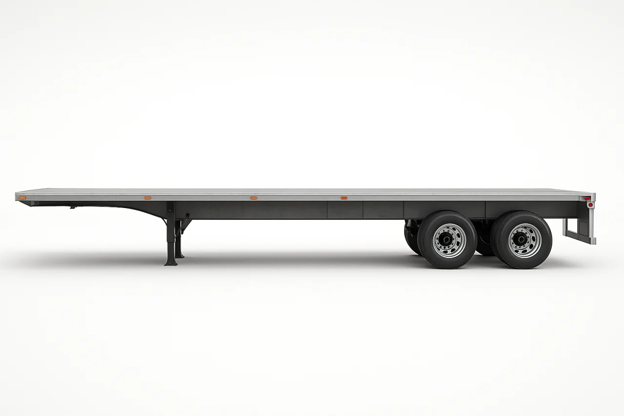 Deck corners location on trailer