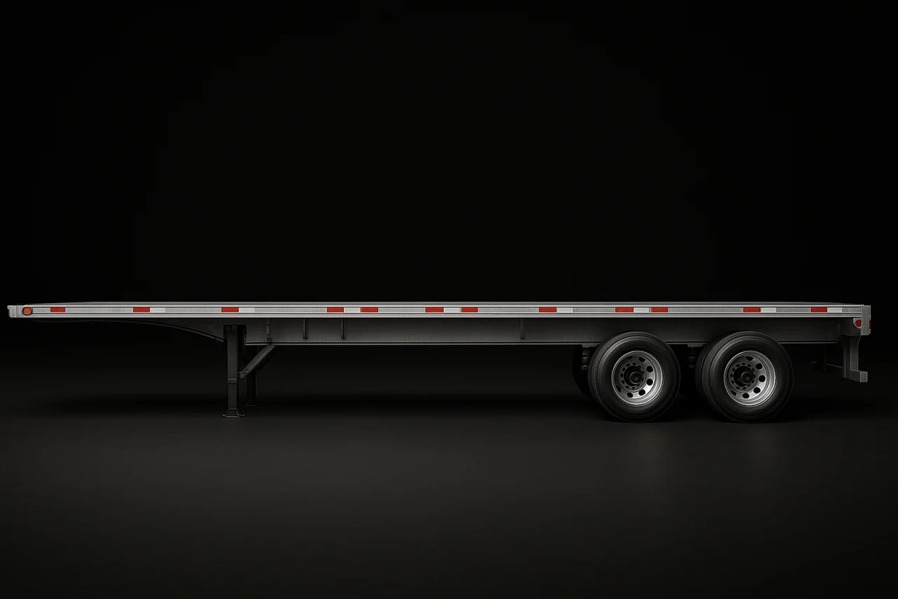 Deck corners location on trailer